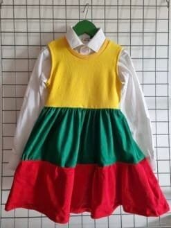 Alternative view of Suknelė be rankovių Trispalvė